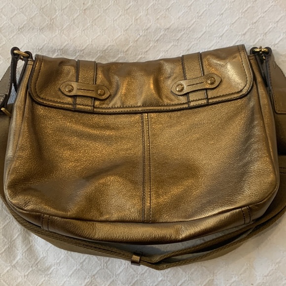 Like new Ralph Lauren copper gold shoulder or comando bag - Picture 6 of 9